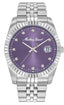 Mathey-Tissot Swiss Made Purple Dial Analog Watch For Men - H710APU