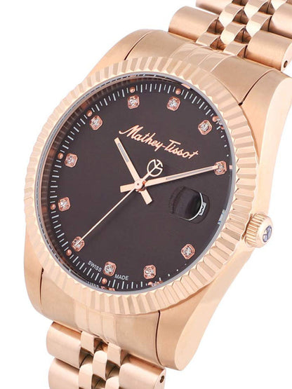 Mathey-Tissot Swiss Made Analog Brown Dial Watch For Men - H710PRM