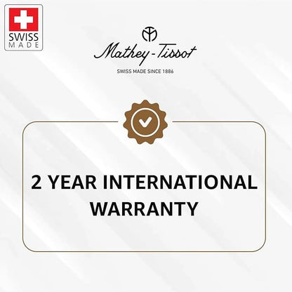 Mathey-Tissot Stainless Steel Brown Dial Quartz Chronograph Watch for Men - H117Chrs, Silver Band