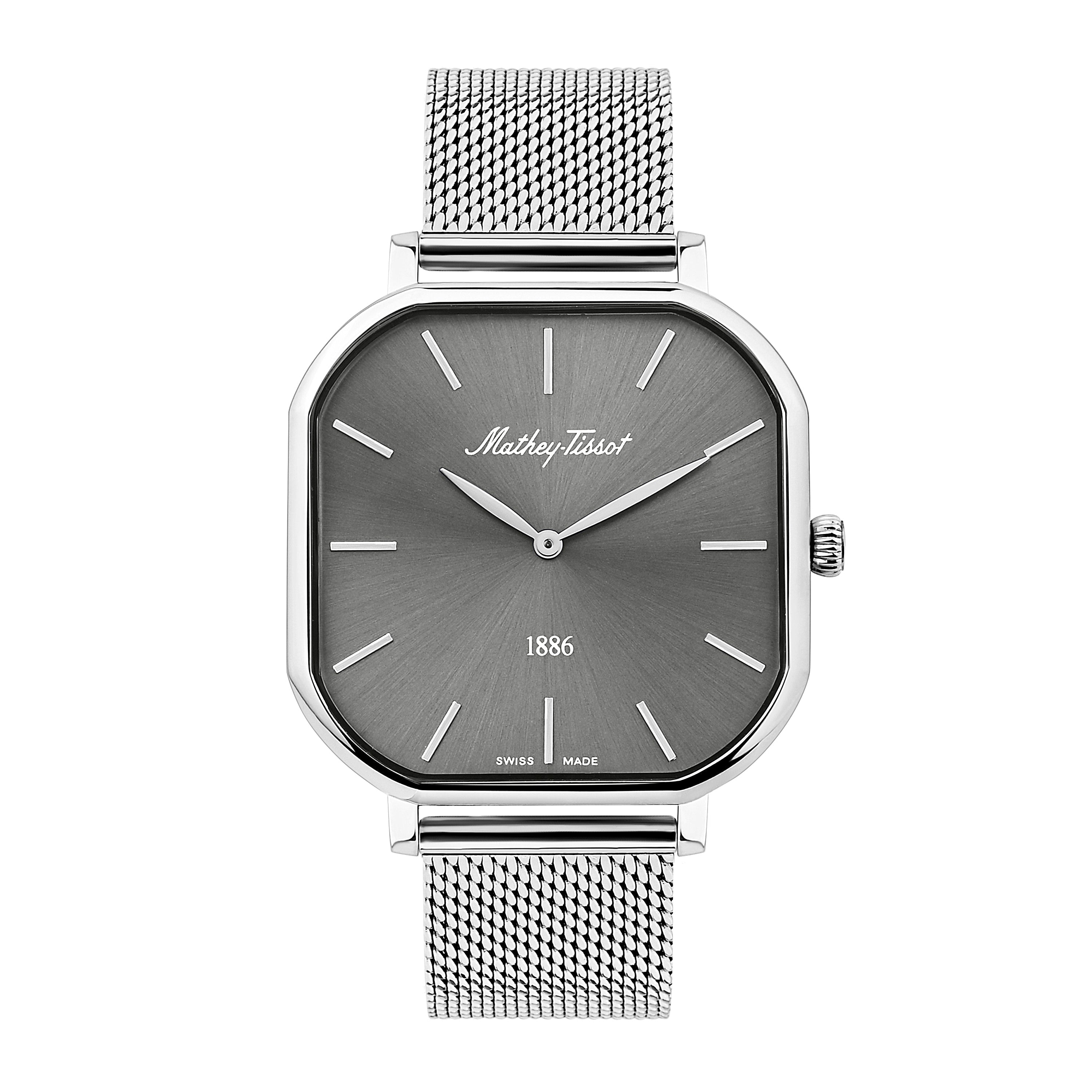 Mathey-Tissot Monsoon Square Swiss Made Classic Analog Watch For Men-H7917AS