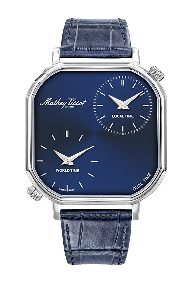 Mathey-Tissot Swiss Made Quartz Blue Dial Analog Watch - Gents H7917DTALBU