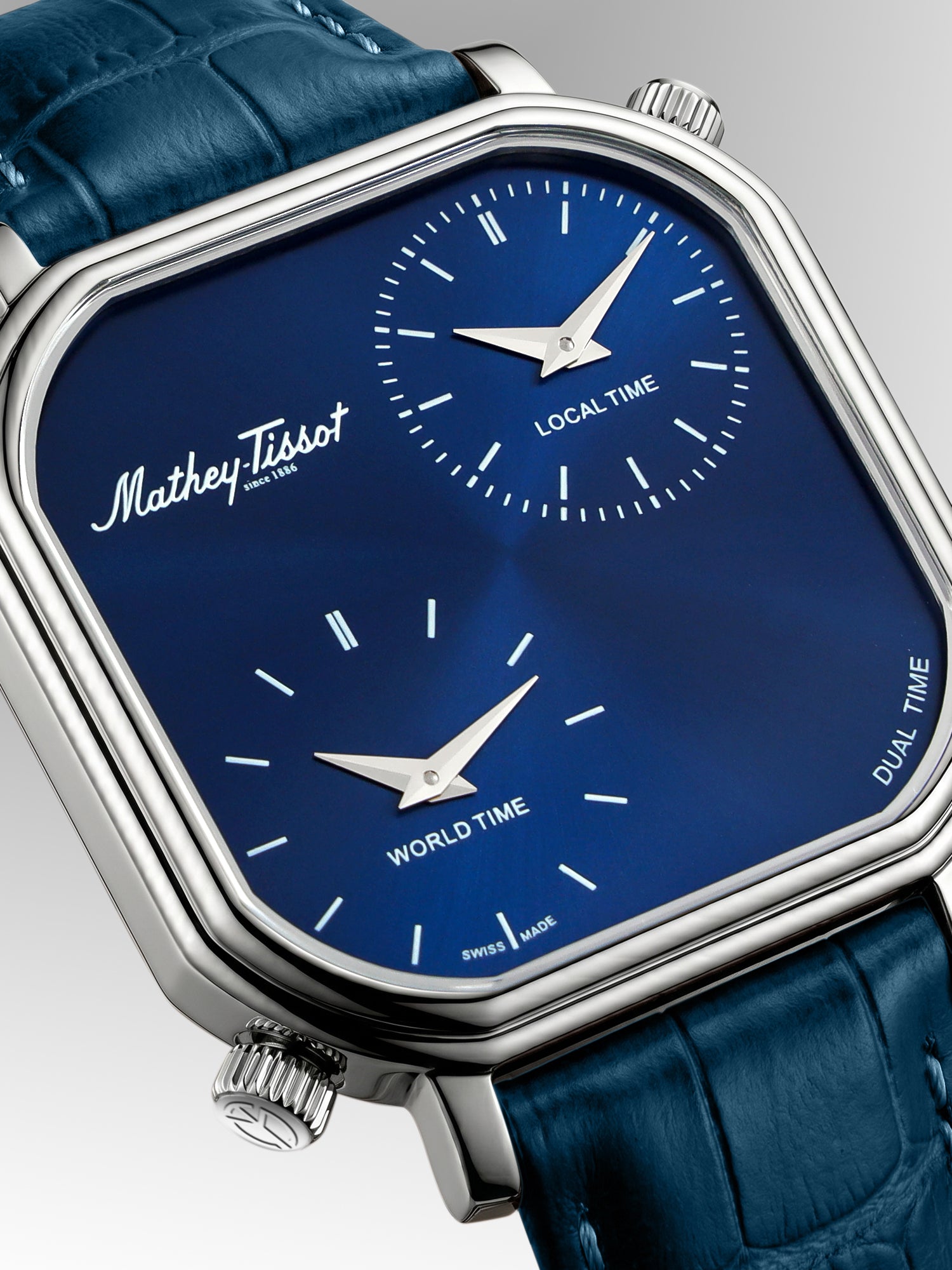 Mathey-Tissot Swiss Made Quartz Blue Dial Analog Watch - Gents H7917DTALBU