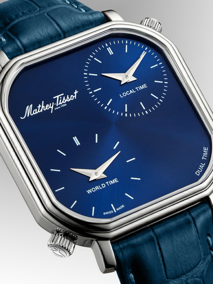 Mathey-Tissot Swiss Made Quartz Blue Dial Analog Watch - Gents H7917DTALBU