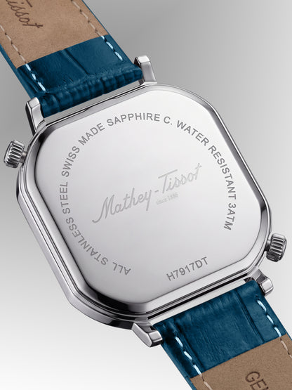 Mathey-Tissot Swiss Made Quartz Blue Dial Analog Watch - Gents H7917DTALBU