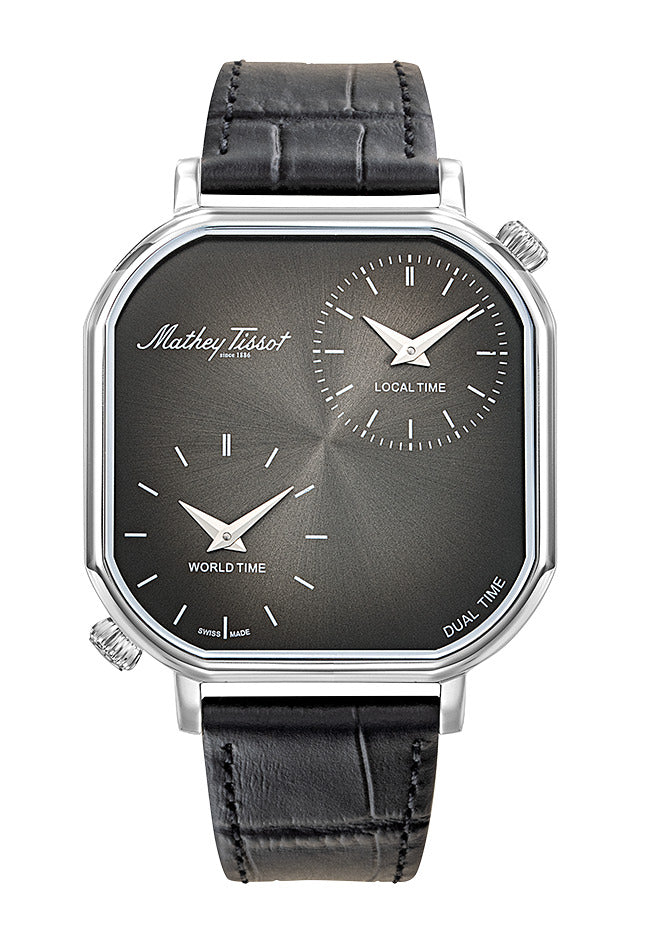 Mathey-Tissot Swiss Made Quartz Black Dial Analog Watch - Gents H7917DTALN