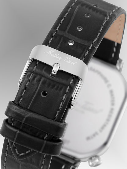 Mathey-Tissot Swiss Made Quartz Black Dial Analog Watch - Gents H7917DTALN