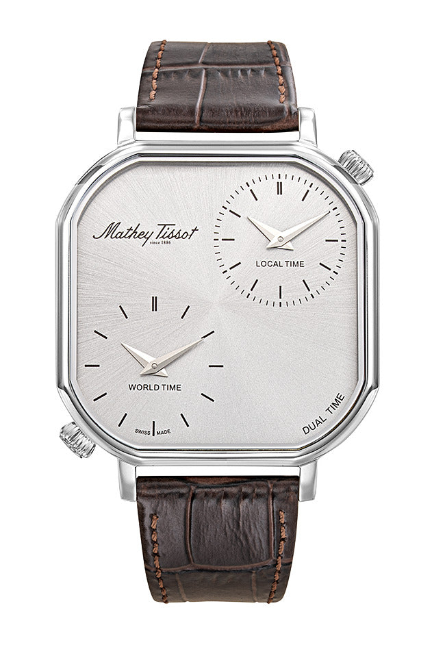 Mathey-Tissot Swiss Made Quartz Silver Dial Analog Watch - Gents H7917DTALS