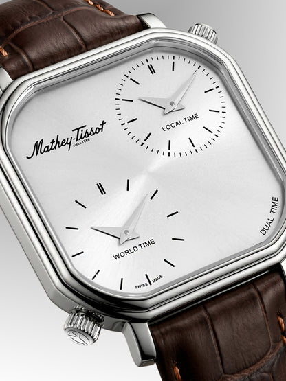 Mathey-Tissot Swiss Made Quartz Silver Dial Analog Watch - Gents H7917DTALS
