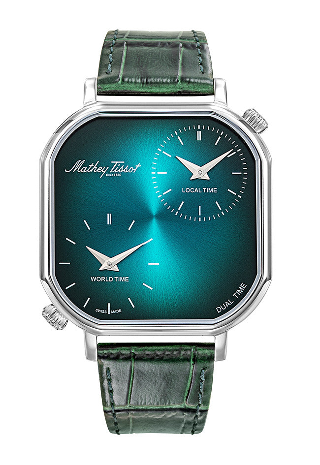 Mathey-Tissot Swiss Made Quartz Green Dial Analog Watch - Gents H7917DTALV