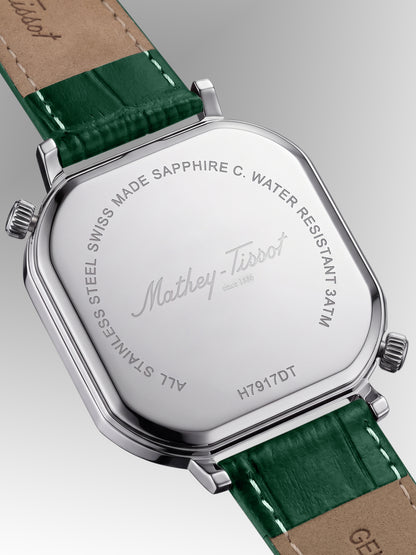 Mathey-Tissot Swiss Made Quartz Green Dial Analog Watch - Gents H7917DTALV