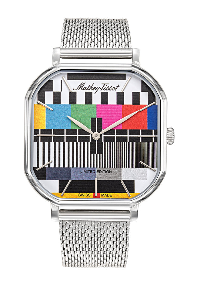 Mathey-Tissot Swiss Made Monsoon Square Limited Edition Quartz Multicolor Dial Analog Watch - For Gents H7917TV