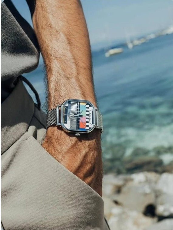 Mathey-Tissot Swiss Made Monsoon Square Limited Edition Quartz Multicolor Dial Analog Watch - For Gents H7917TV
