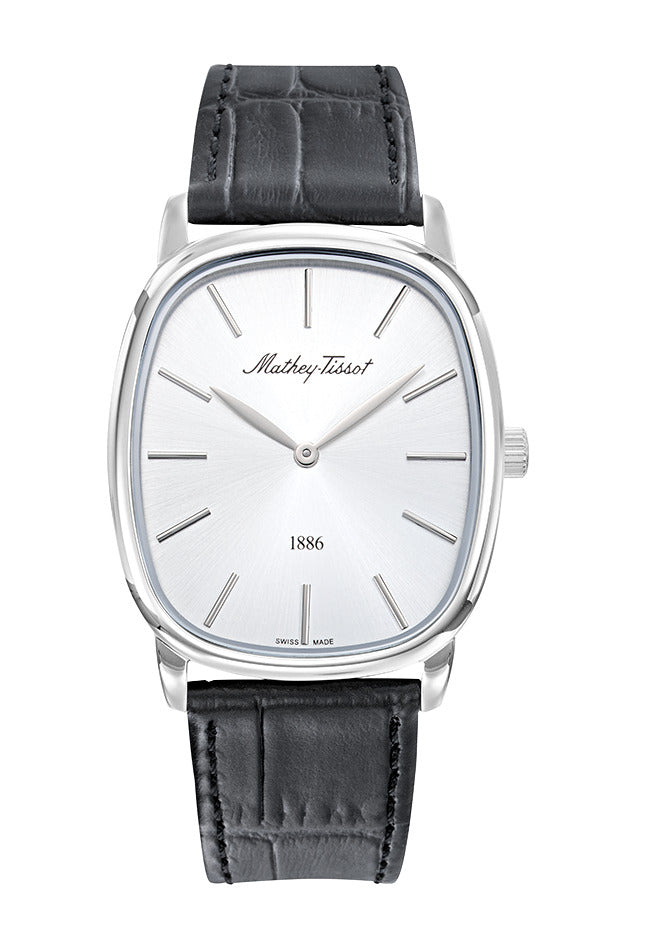 Mathey-Tissot Swiss Made Quartz White Dial Analog Watch - Unisex H7919ALS