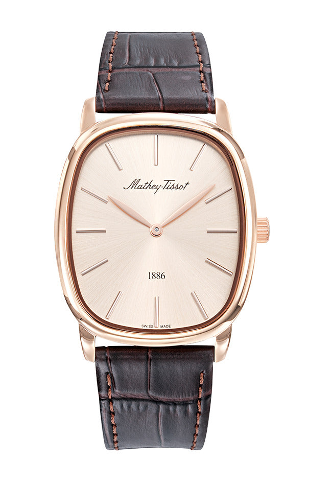 Mathey-Tissot Swiss Made Quartz Pink Dial Analog Watch - Unisex H7919PLDI