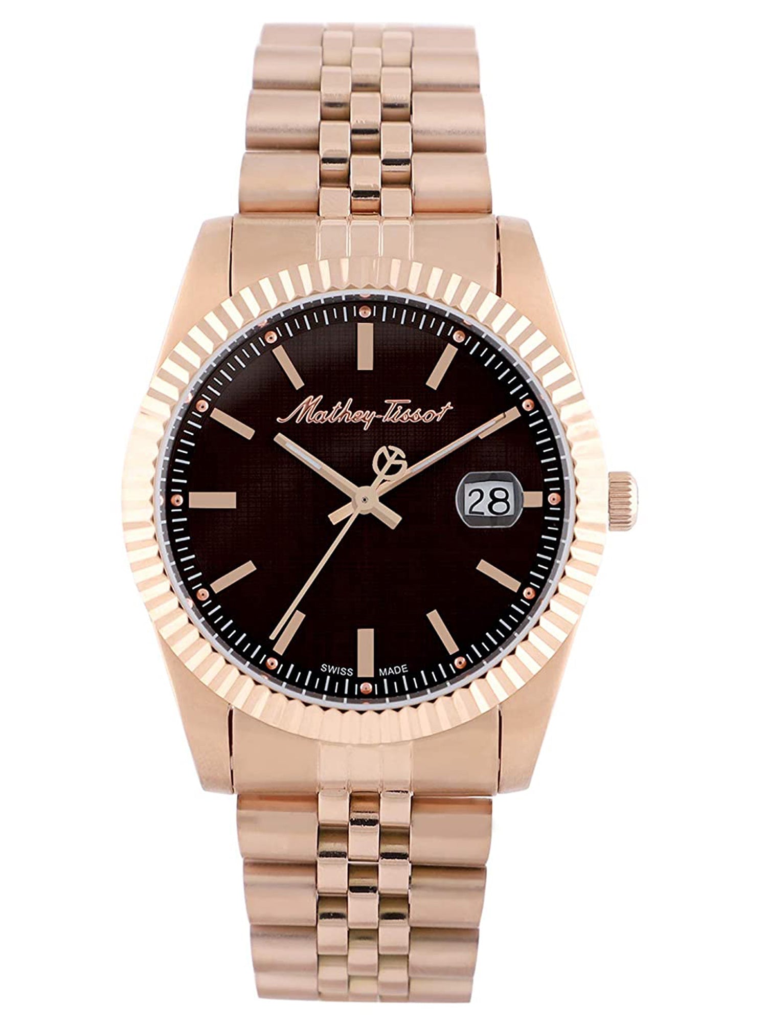 Mathey-Tissot Analog Brown Dial Women&