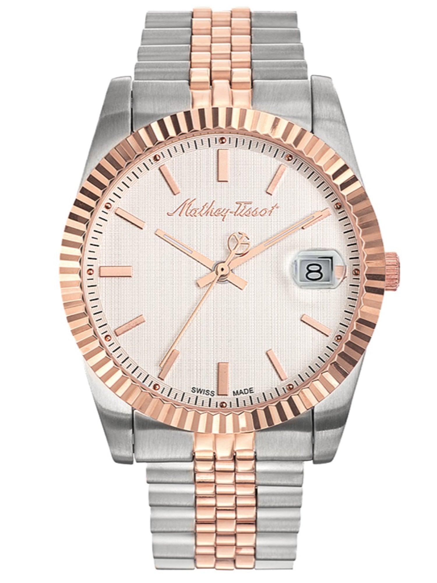 Mathey-Tissot Analog White Dial Men&