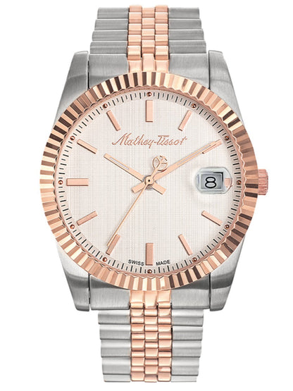 Mathey-Tissot Analog White Dial Men&