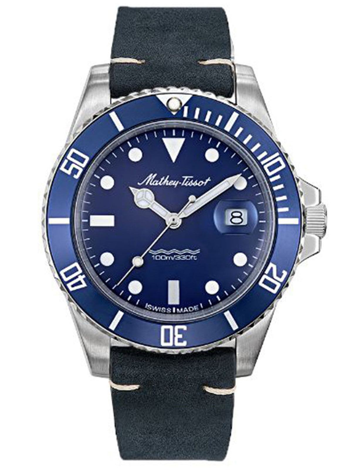 Mathey-Tissot Analog Blue Dial Men&