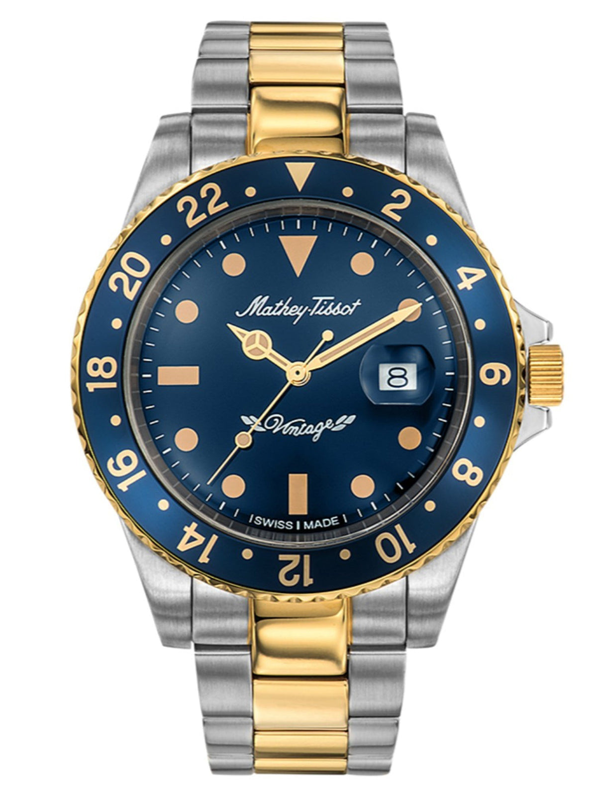 Mathey-Tissot Vintage Analog Blue Dial Men&