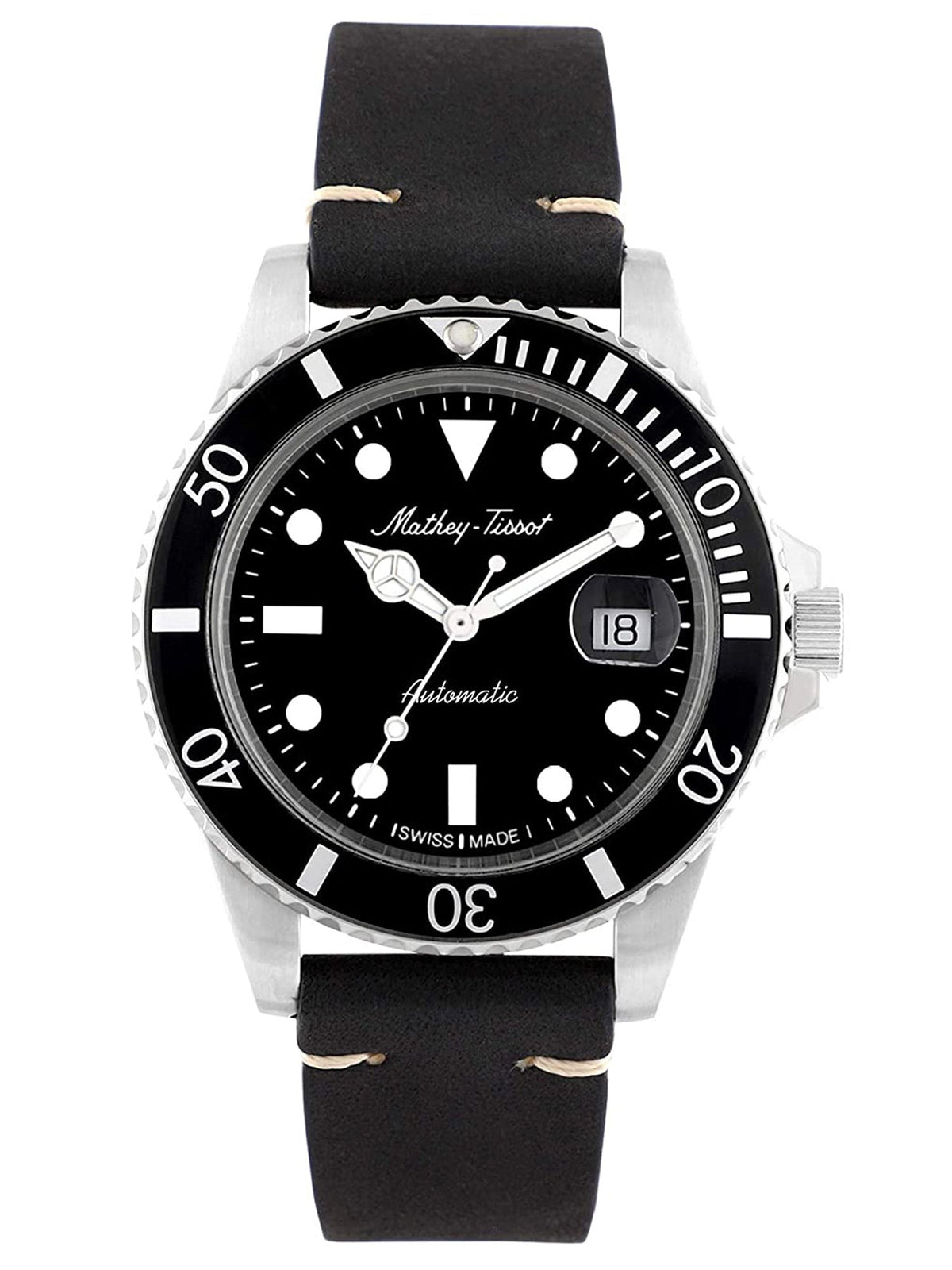 Mathey-Tissot Vintage Analog Black Dial Men&