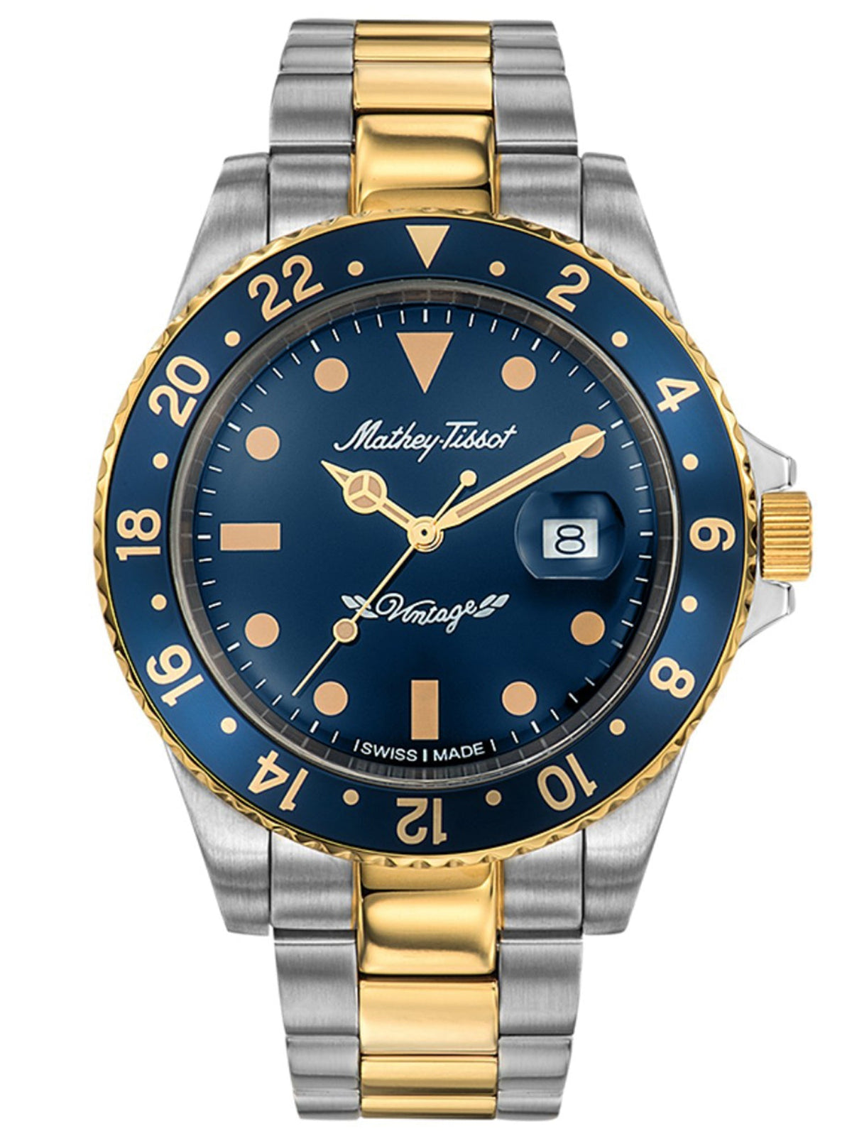 Mathey-Tissot Analog Blue Dial Men&