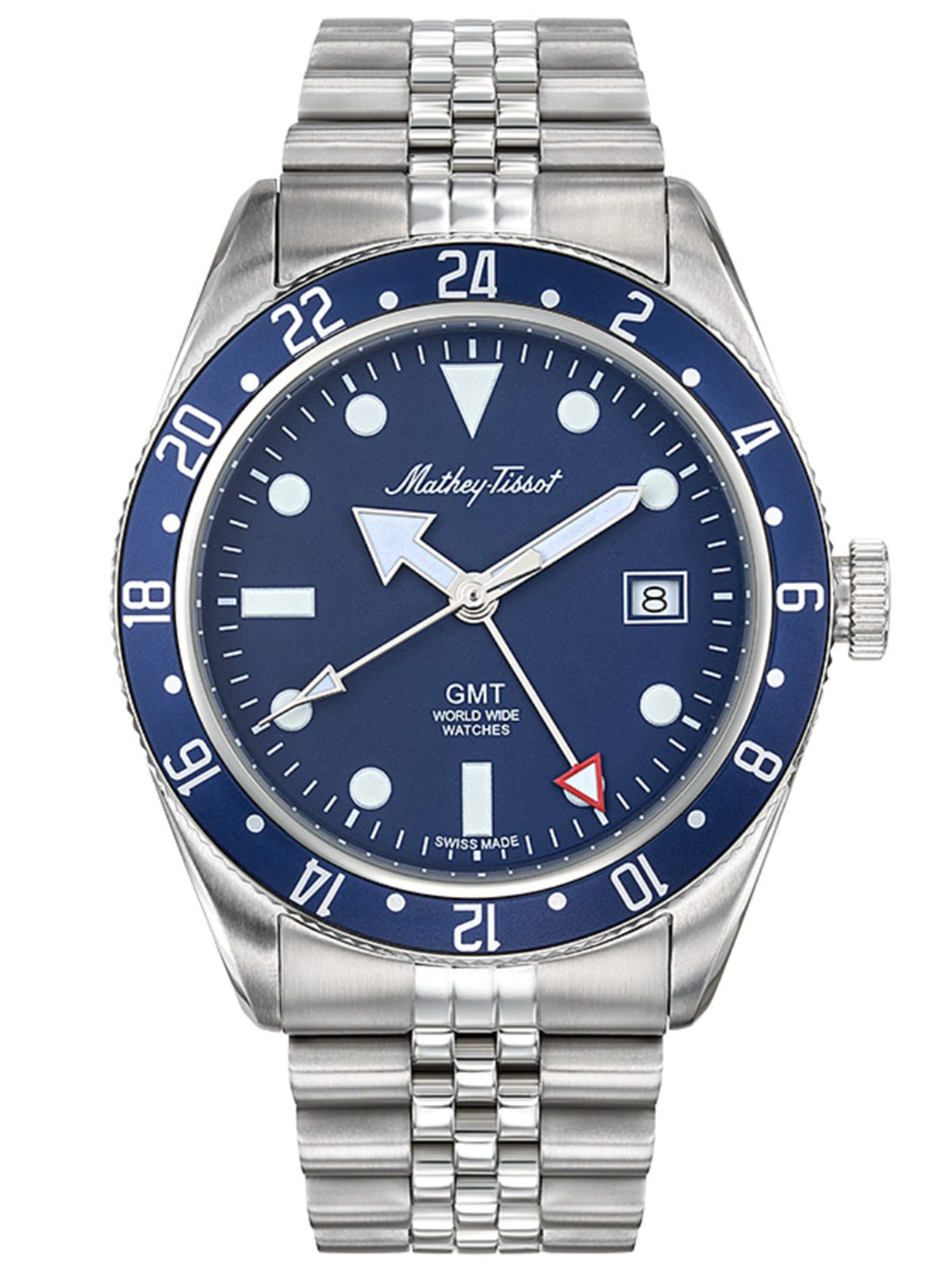 Mathey-Tissot Analog Blue Dial Men&