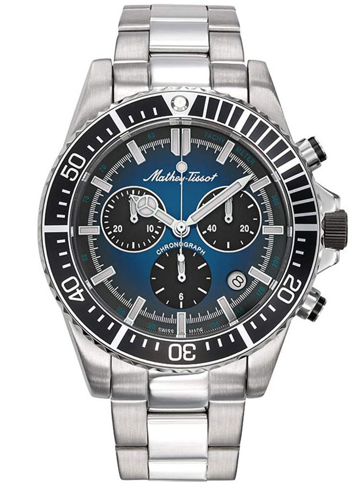 Mathey-Tissot Blue Dial Analog Watch for Men - H908CHABU