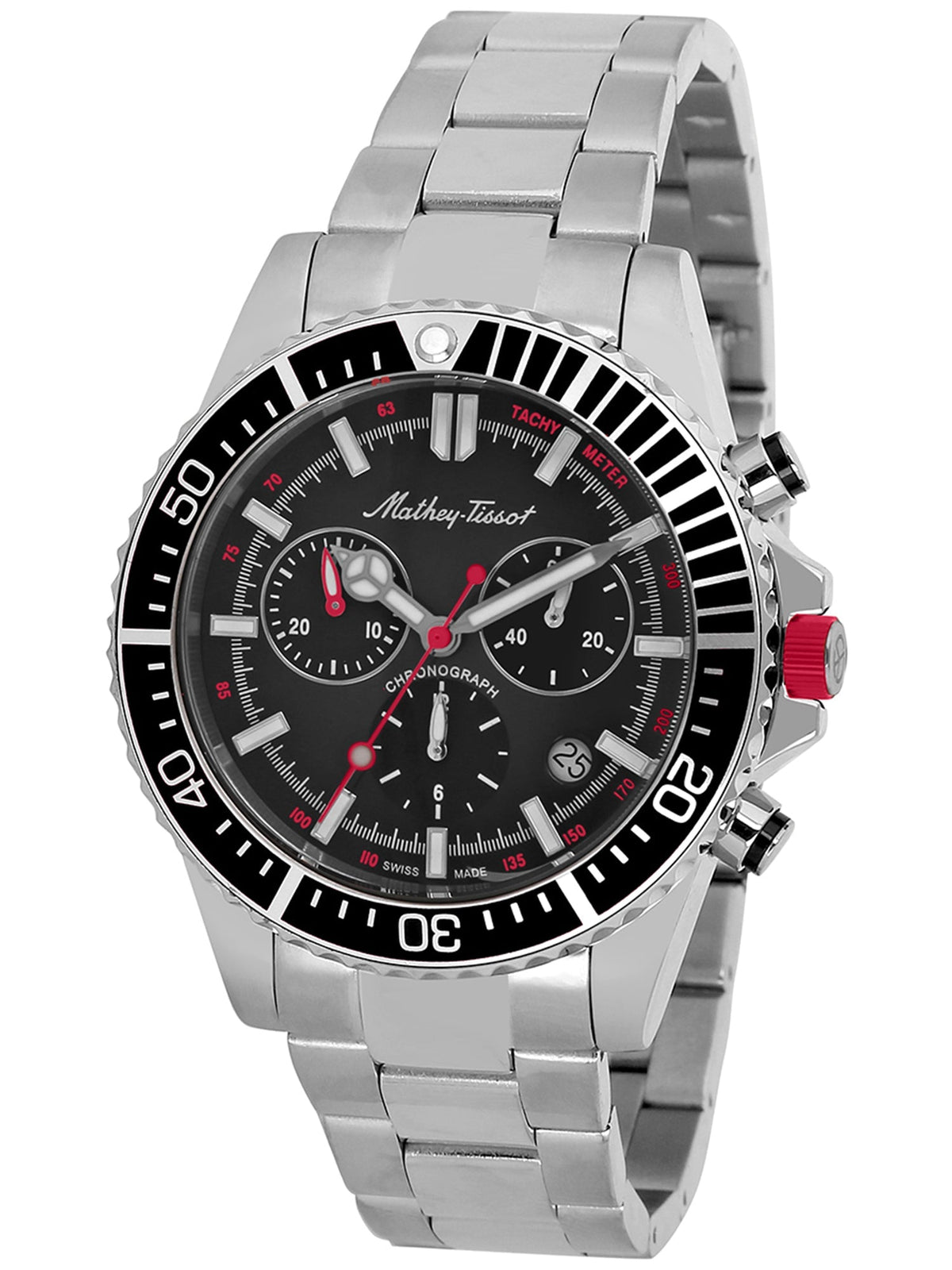 Mathey-Tissot Black Dial Analog Watch for Men - View 1