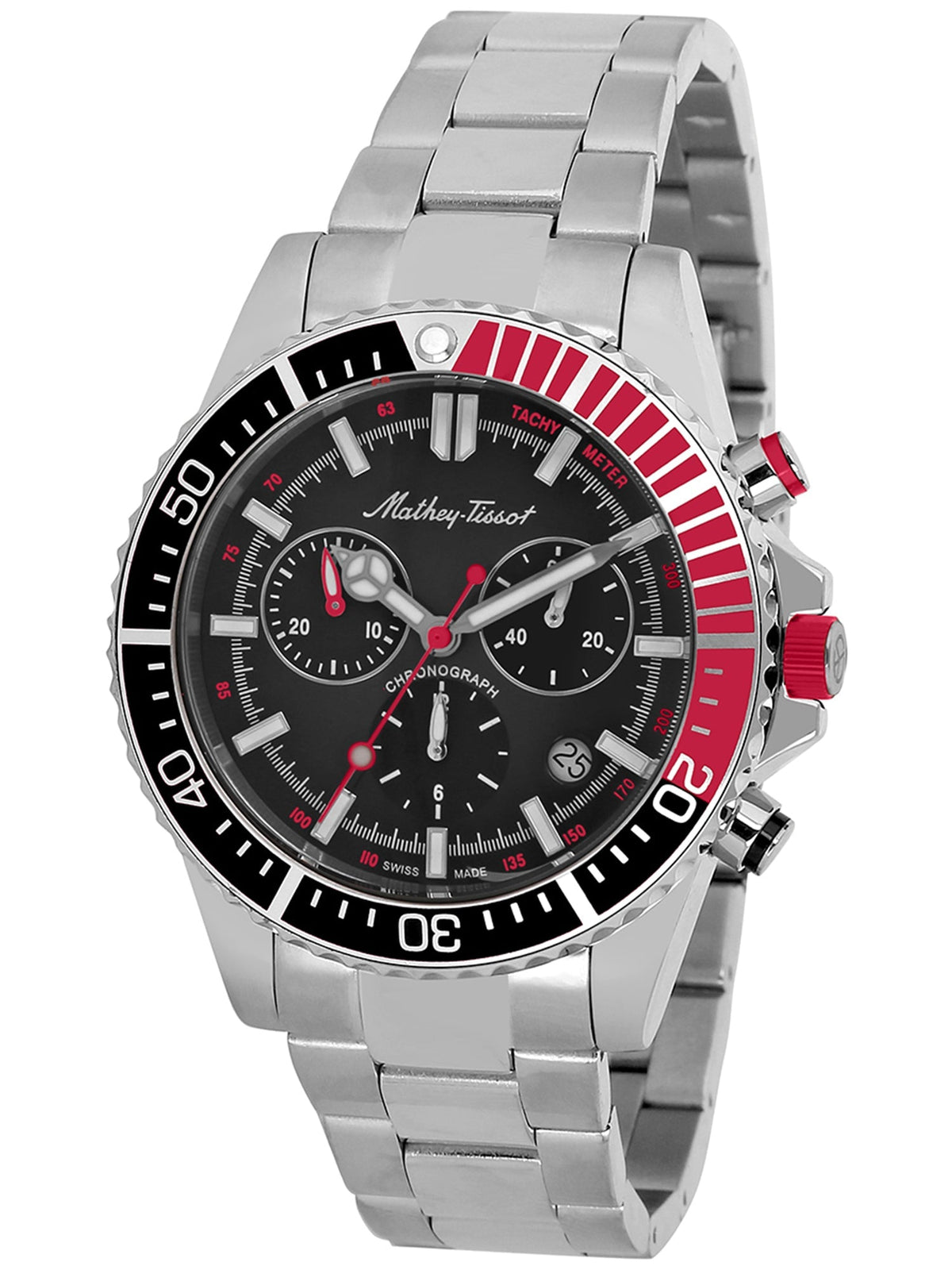 Mathey-Tissot Black Dial Analog Watch for Men - View 1