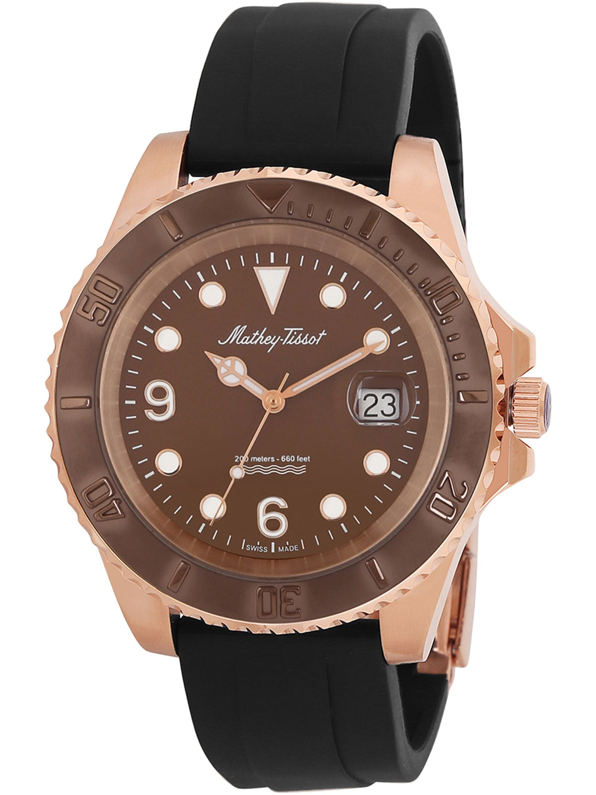 Mathey-Tissot Brown Dial Analog Watch for Men - View 1