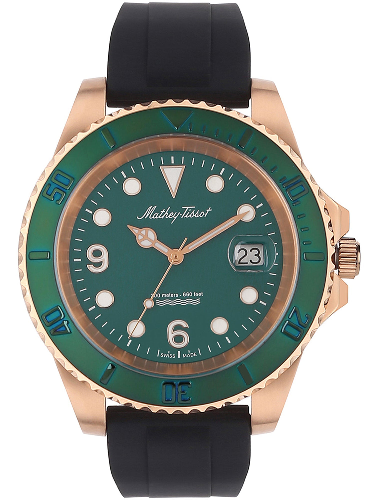 Mathey-Tissot Green Dial Analog Watch for Men - H909PVE