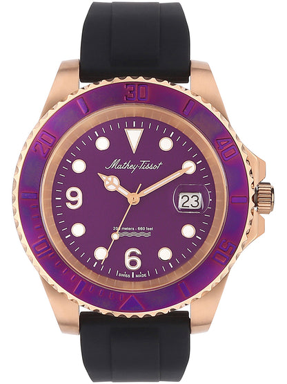 Mathey-Tissot Purple Dial Analog Watch for Men - H909PVI