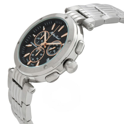 Mathey-Tissot Swiss Made Neptune Chrono Quartz Black Dial Analog Watch For - Gents H912CHRRN