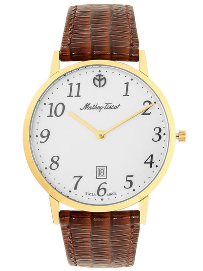 Mathey-Tissot Analog White Dial Men&