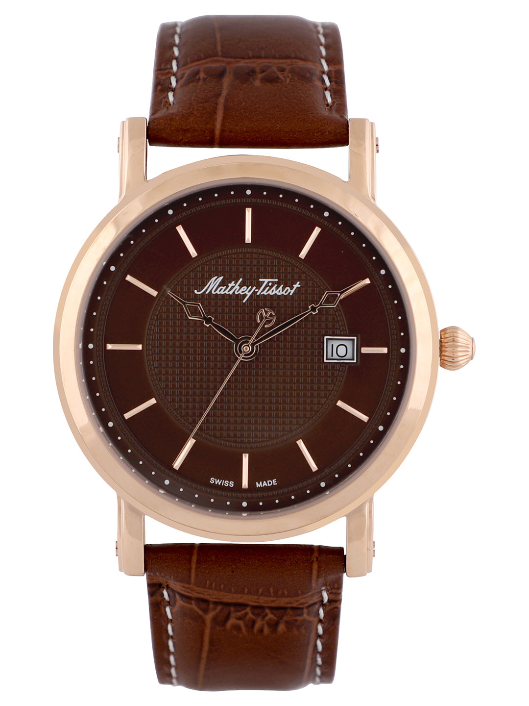 Mathey-Tissot Analog Brown Dial Men&
