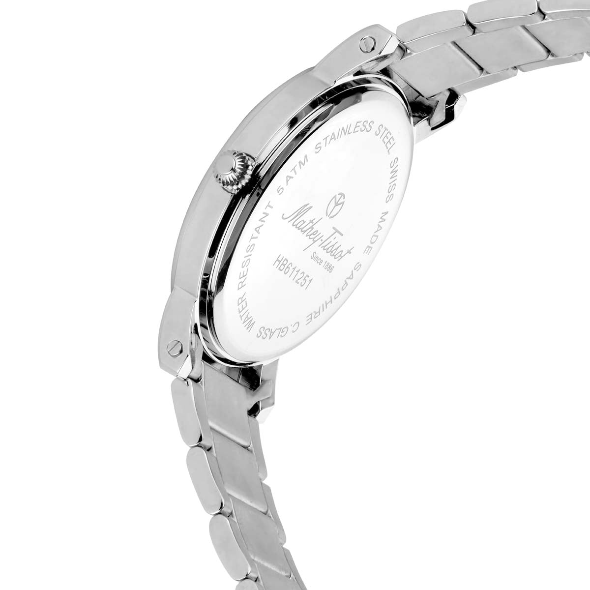 Mathey-Tissot Swiss Made Analog White Dial Gents Watch-HB611251MABR