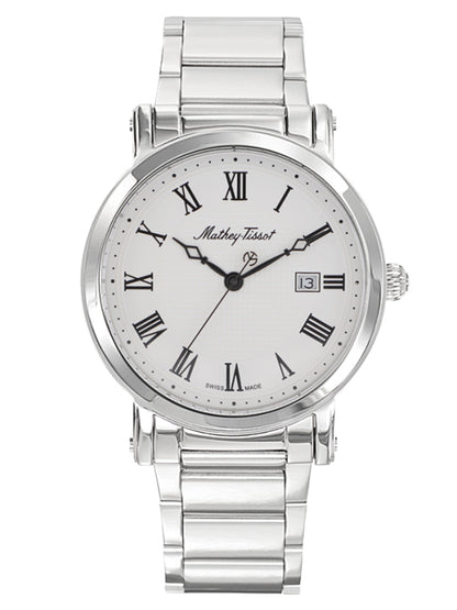 Mathey-Tissot Analog White Dial Men&