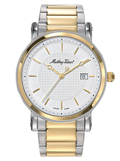 Mathey-Tissot Analog White Dial Men&