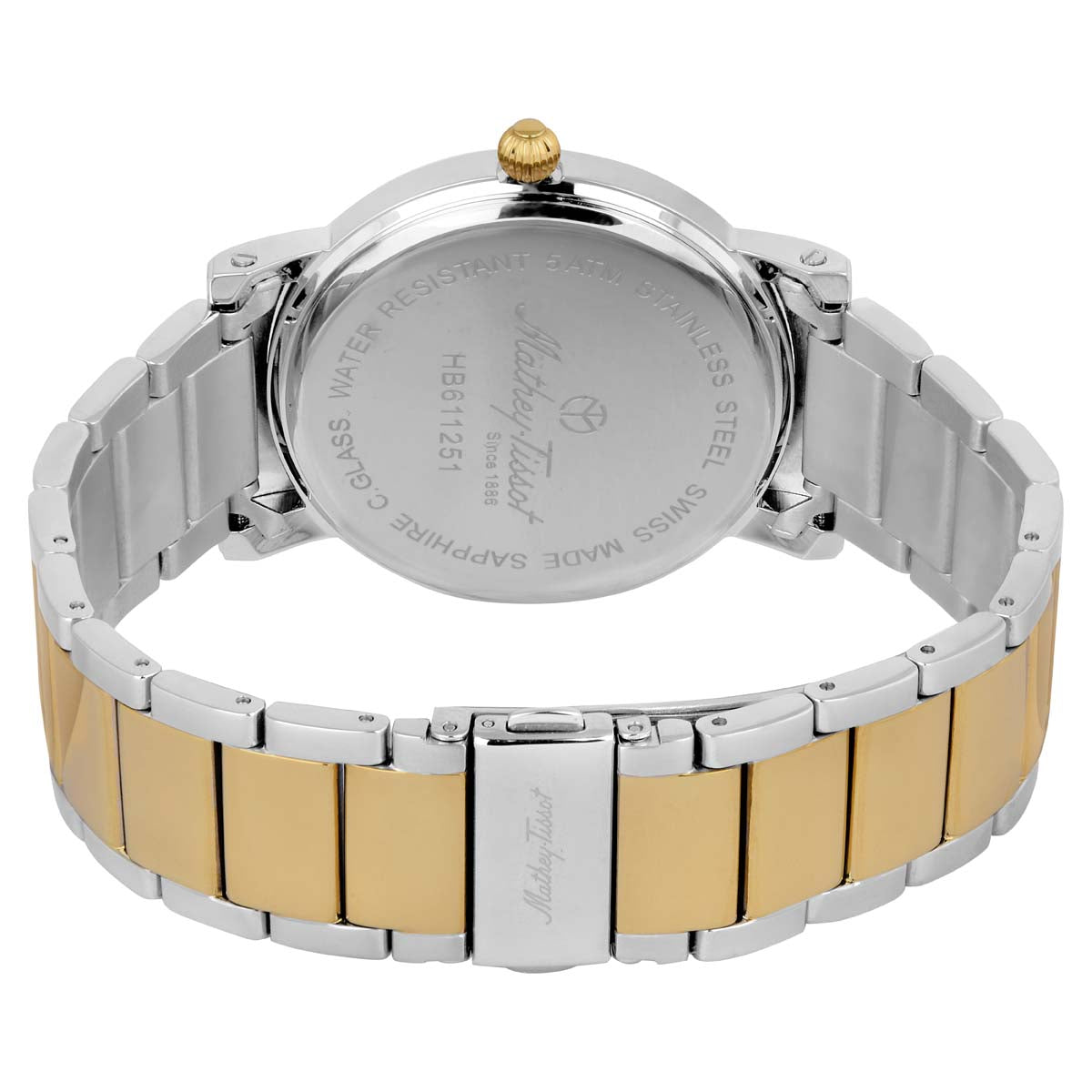 Mathey-Tissot Swiss Made Analog White Dial Gents Watch-HB611251MBR