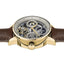 Ingersoll The Jazz Automatic Mens Analog Watch with Light Gold Dial and Brown Leather Strap - I07704