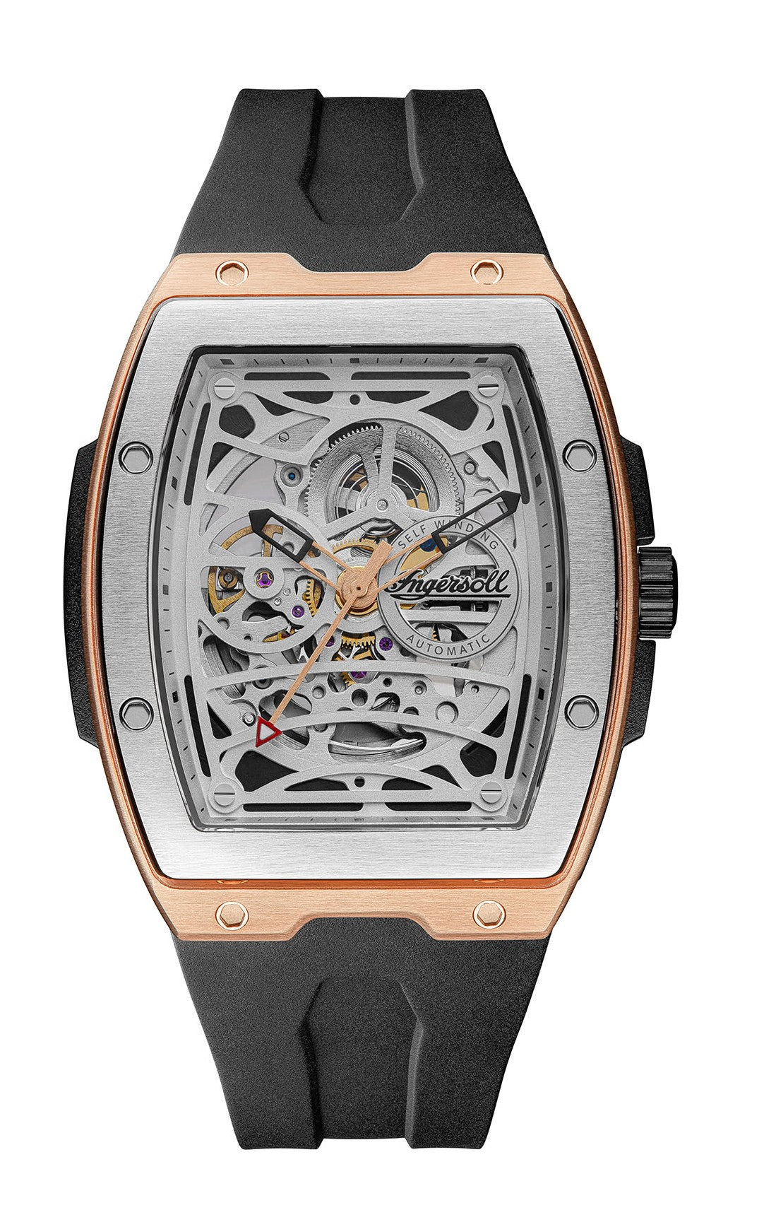 Ingersoll Automatic Silver Skeleton Dial With Lifetime Warranty Analog Watch - For Gents  I12302