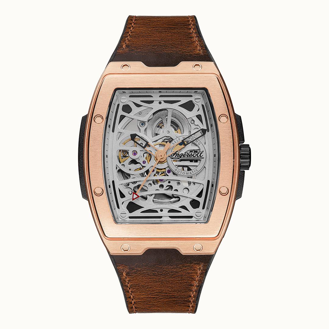 Ingersoll Automatic Silver Skeleton Dial With Lifetime Warranty Analog Watch - For Gents  I12303