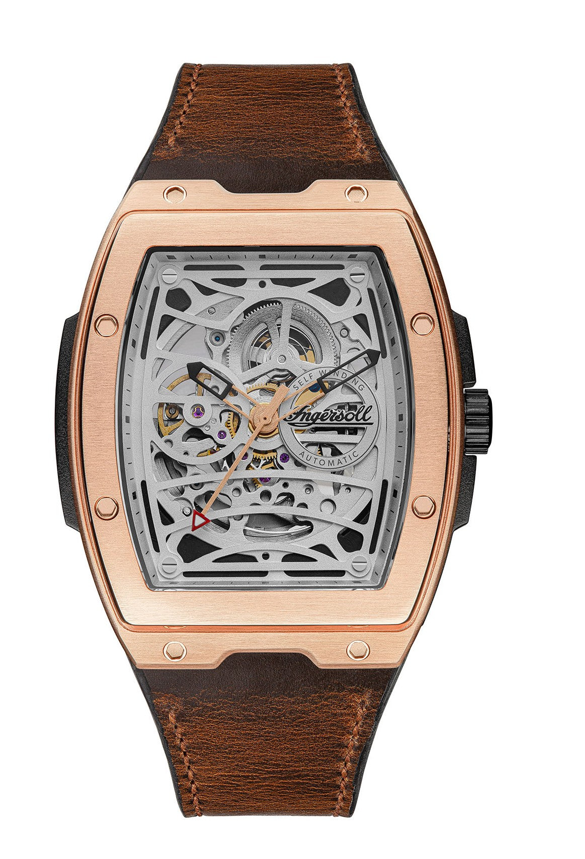 Ingersoll Automatic Silver Skeleton Dial With Lifetime Warranty Analog Watch - For Gents  I12303