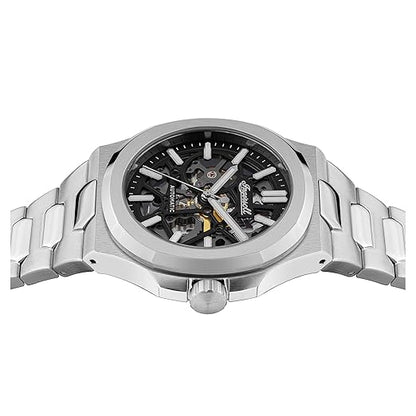 Ingersoll The Catalina Automatic Mens Watch with Black Dial and Stainless Steel Bracelet - I12501