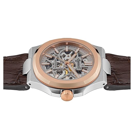 Ingersoll The Catalina Automatic Mens Analog Watch with Grey Dial and Brown Leather Strap - I12503