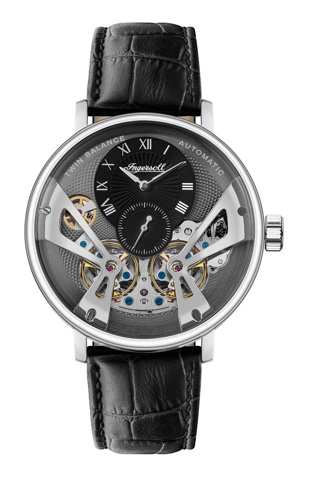 Ingersoll Automatic Grey Skeleton Dial With Lifetime Warranty Analog Watch - For Gents  I13103
