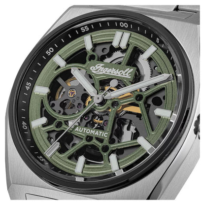 Ingersoll The Vert Automatic Green  Dial With lifetime Warranty Analog Watch - For Gents I14304
