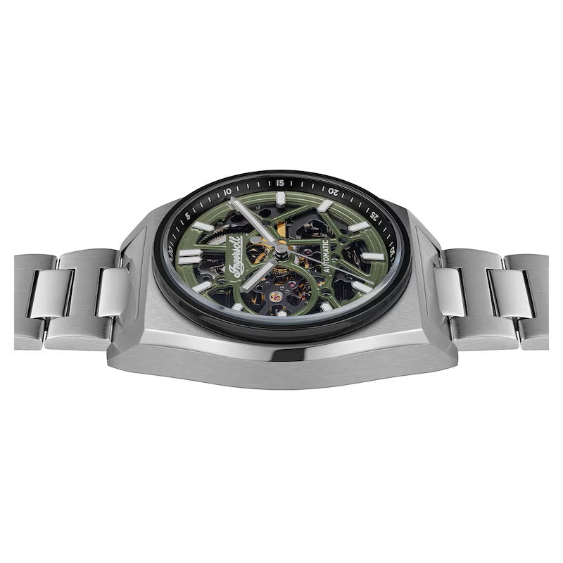 Ingersoll The Vert Automatic Green  Dial With lifetime Warranty Analog Watch - For Gents I14304
