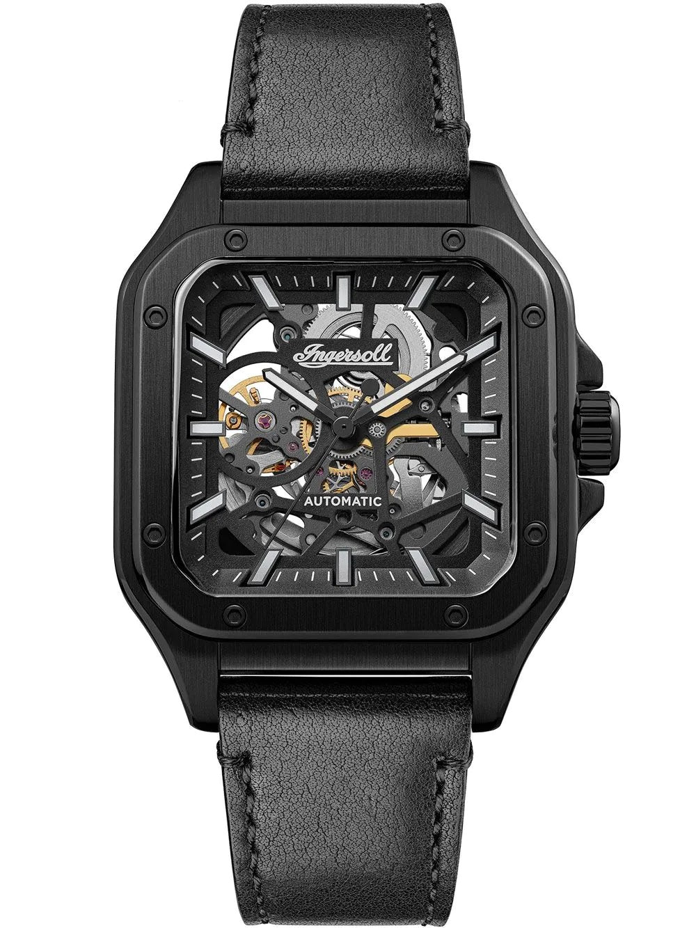 Ingersoll Ollie Automatic Black  Dial With lifetime Warranty Analog Watch - For Gents I14504