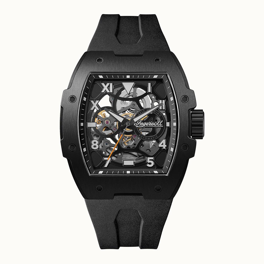 The Play Automatic Black Dial With lifetime Warranty Analog Watch - For Gents I15302